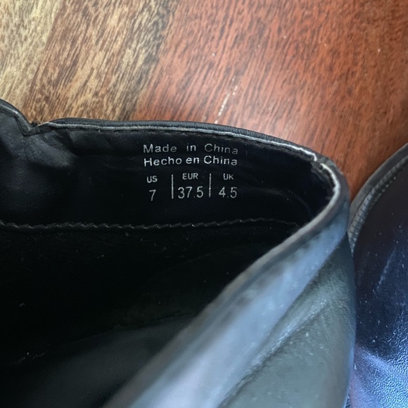 Call It Spring Heeled Leather Ankle Boots - Picture 7 of 7